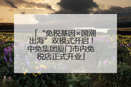 “免税基因×国潮出海”双模式开启！中免集团厦门市内免税店正式开业