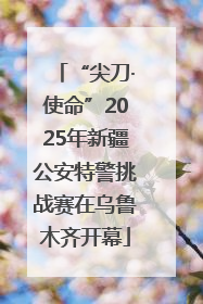 “尖刀·使命”2025年新疆公安特警挑战赛在乌鲁木齐开幕
