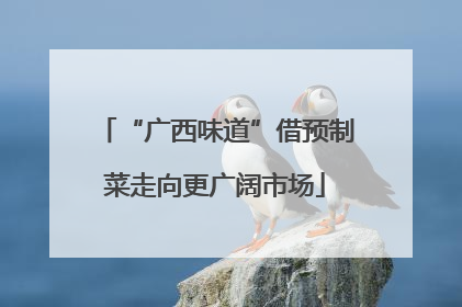 “广西味道”借预制菜走向更广阔市场