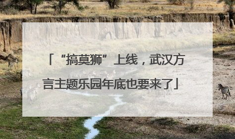 “搞莫狮”上线，武汉方言主题乐园年底也要来了