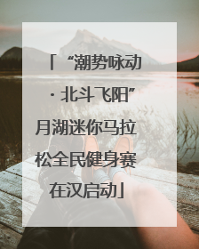 “潮势咏动・北斗飞阳”月湖迷你马拉松全民健身赛在汉启动