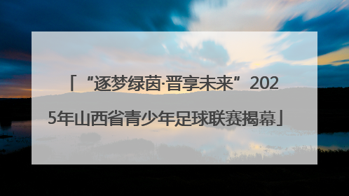 “逐梦绿茵·晋享未来”2025年山西省青少年足球联赛揭幕