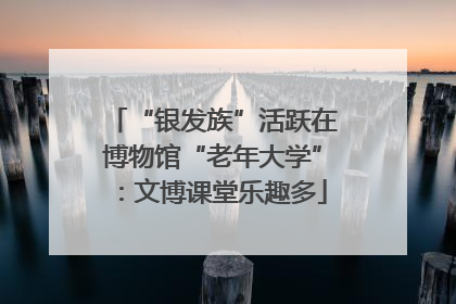 “银发族”活跃在博物馆“老年大学”：文博课堂乐趣多