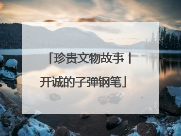 珍贵文物故事丨开诚的子弹钢笔
