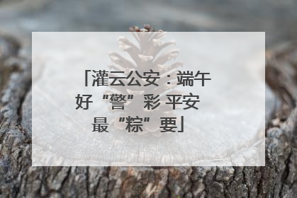 灌云公安：端午好“警”彩 平安最“粽”要