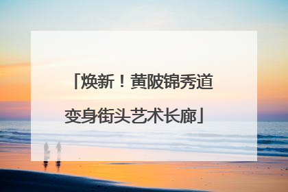 焕新！黄陂锦秀道变身街头艺术长廊