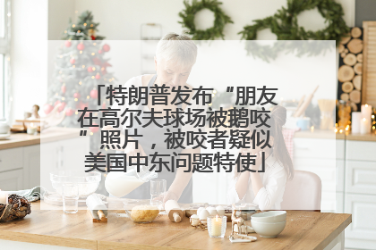 特朗普发布“朋友在高尔夫球场被鹅咬”照片，被咬者疑似美国中东问题特使
