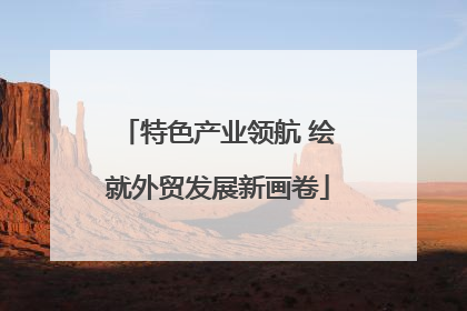 特色产业领航 绘就外贸发展新画卷