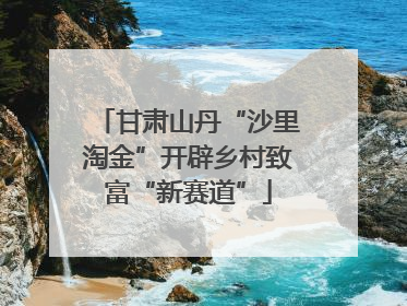 甘肃山丹“沙里淘金”开辟乡村致富“新赛道”