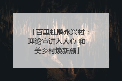 百里杜鹃永兴村：理论宣讲入人心 和美乡村焕新颜