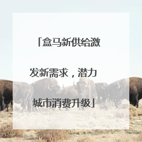 盒马新供给激发新需求，潜力城市消费升级