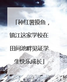 种红薯摸鱼，镇江这家学校在田间池畔见证学生快乐成长