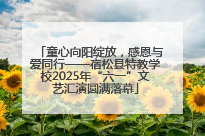 童心向阳绽放，感恩与爱同行——宿松县特教学校2025年“六一”文艺汇演圆满落幕