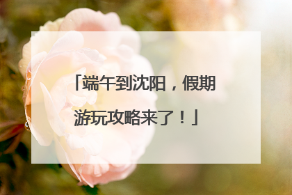 端午到沈阳，假期游玩攻略来了！