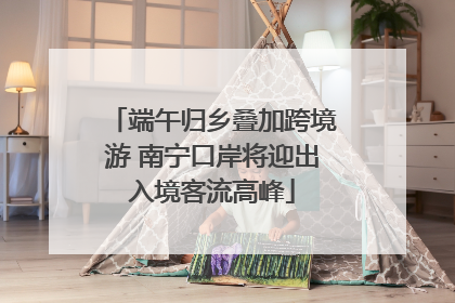 端午归乡叠加跨境游 南宁口岸将迎出入境客流高峰
