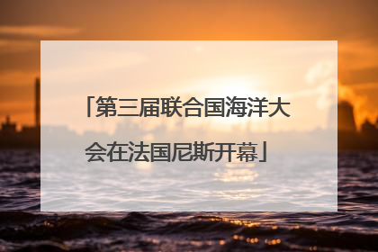 第三届联合国海洋大会在法国尼斯开幕
