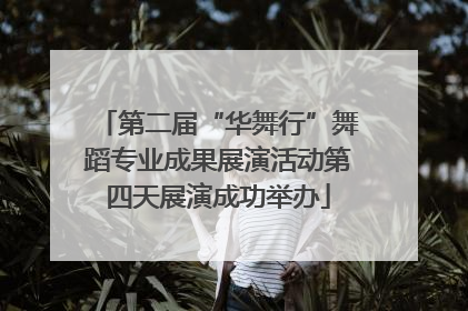 第二届“华舞行”舞蹈专业成果展演活动第四天展演成功举办