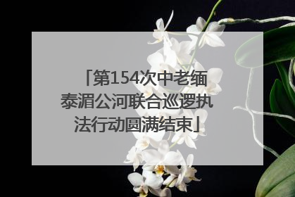 第154次中老缅泰湄公河联合巡逻执法行动圆满结束