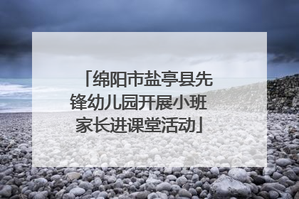 绵阳市盐亭县先锋幼儿园开展小班家长进课堂活动