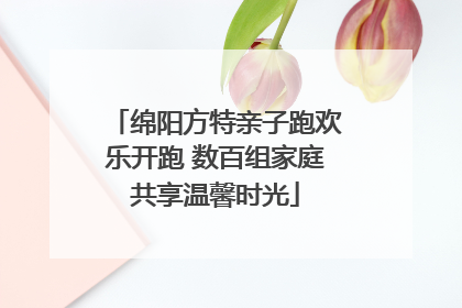 绵阳方特亲子跑欢乐开跑 数百组家庭共享温馨时光