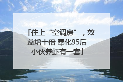 住上“空调房”，效益增十倍 奉化95后小伙养虾有一套