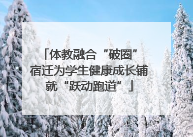 体教融合“破圈” 宿迁为学生健康成长铺就“跃动跑道”