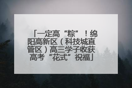 一定高“粽”！绵阳高新区（科技城直管区）高三学子收获高考“花式”祝福