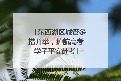 东西湖区城管多措并举，护航高考学子平安赴考