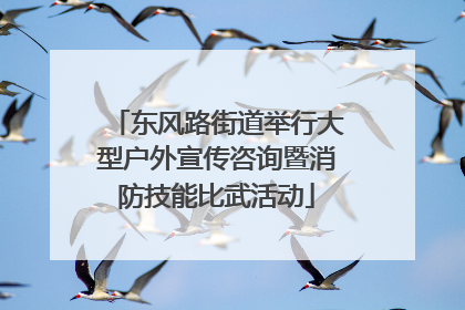 东风路街道举行大型户外宣传咨询暨消防技能比武活动
