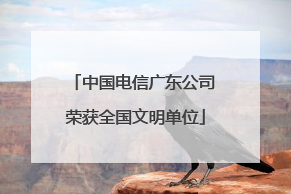 中国电信广东公司荣获全国文明单位
