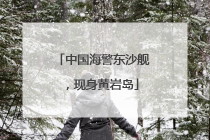 中国海警东沙舰，现身黄岩岛