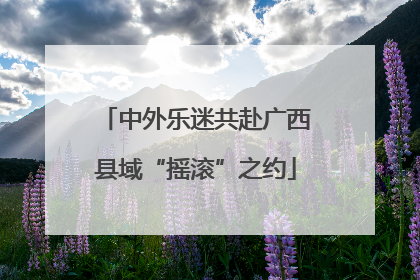 中外乐迷共赴广西县域“摇滚”之约