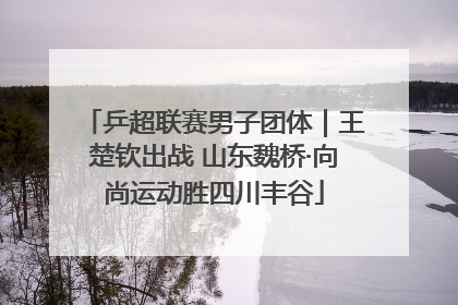 乒超联赛男子团体｜王楚钦出战 山东魏桥·向尚运动胜四川丰谷