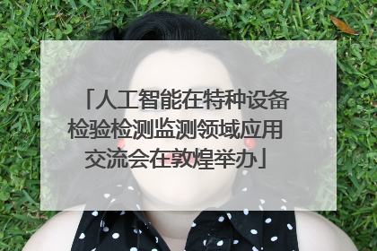 人工智能在特种设备检验检测监测领域应用交流会在敦煌举办