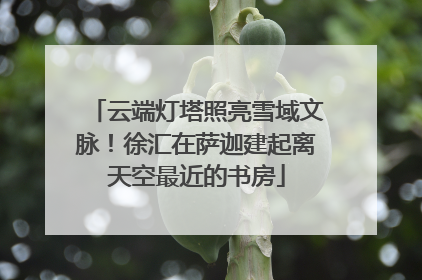 云端灯塔照亮雪域文脉！徐汇在萨迦建起离天空最近的书房