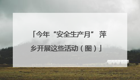 今年“安全生产月” 萍乡开展这些活动（图）