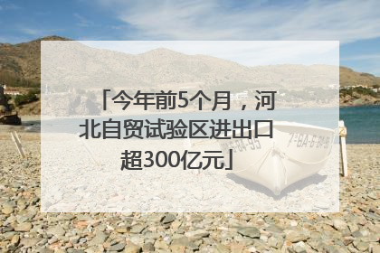 今年前5个月，河北自贸试验区进出口超300亿元