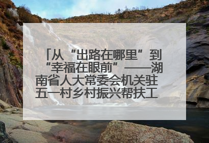 从“出路在哪里”到“幸福在眼前”——湖南省人大常委会机关驻五一村乡村振兴帮扶工作队书写振兴答卷