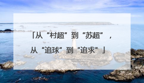从“村超”到“苏超”，从“追球”到“追求”