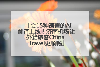 会15种语言的AI翻译上线！济南机场让外籍旅客China Travel更顺畅