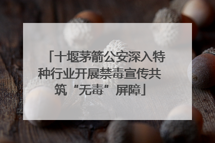 十堰茅箭公安深入特种行业开展禁毒宣传共筑“无毒”屏障