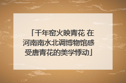 千年窑火映青花 在河南南水北调博物馆感受唐青花的美学悸动
