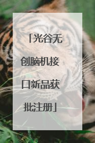 光谷无创脑机接口新品获批注册