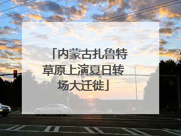 内蒙古扎鲁特草原上演夏日转场大迁徙