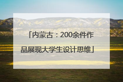 内蒙古：200余件作品展现大学生设计思维