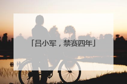吕小军，禁赛四年