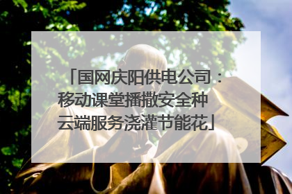 国网庆阳供电公司：移动课堂播撒安全种 云端服务浇灌节能花