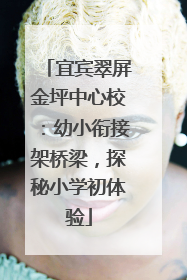 宜宾翠屏金坪中心校：幼小衔接架桥梁，探秘小学初体验