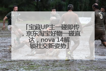 宝藏UP主一碰即传，京东淘宝好物一碰直达，nova 14解锁社交新姿势