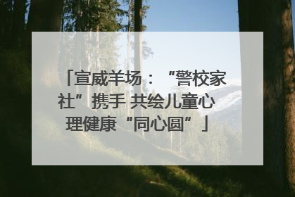 宣威羊场：“警校家社”携手 共绘儿童心理健康“同心圆”